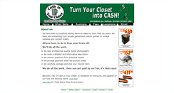 Desktop Screenshot of cashinyourcloset.com